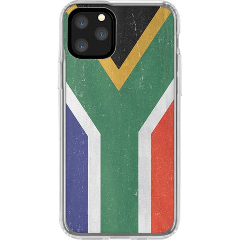 South Africa Flag Distressed iPhone 11 Pro Clear Case
